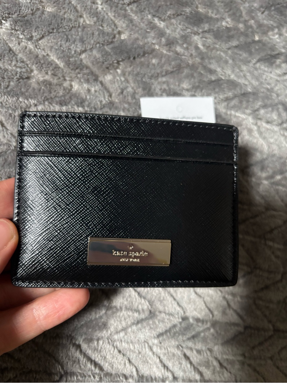 Kate Spade kenzie patent saffiano card holder wallet